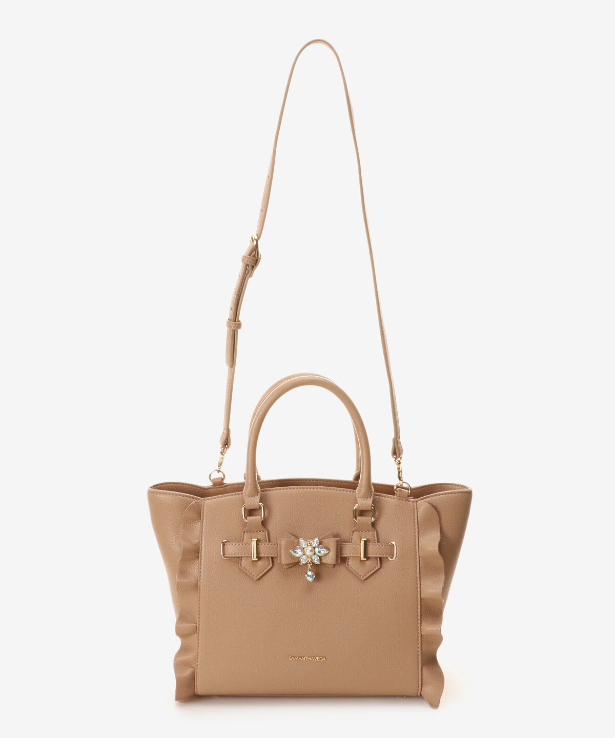 Samantha Vega「ビジューリボンフラッター(小)」|ハンドバッグ|