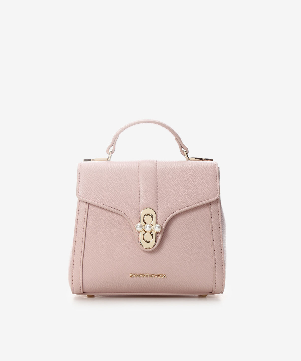 Samantha Vega「3連パールショルダーバッグ」|ショルダー・メッセンジャー|ピンク