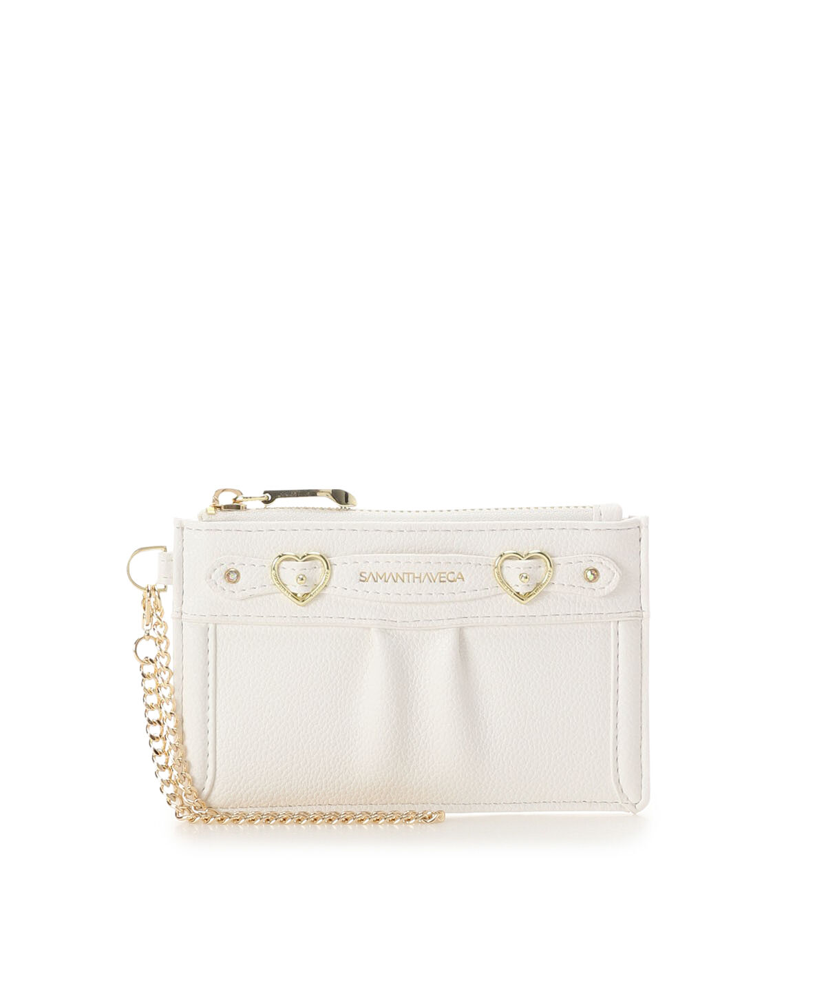 Samantha Vega「ハートベルトマルチケース」|コインケース|ホワイト