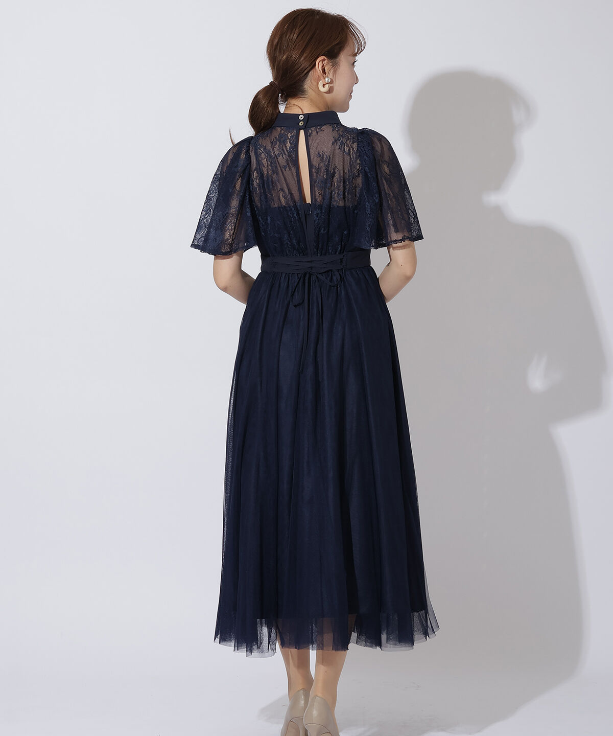 アンドクチュール「コードチュール刺しゅうフレアドレス」|ドレス|