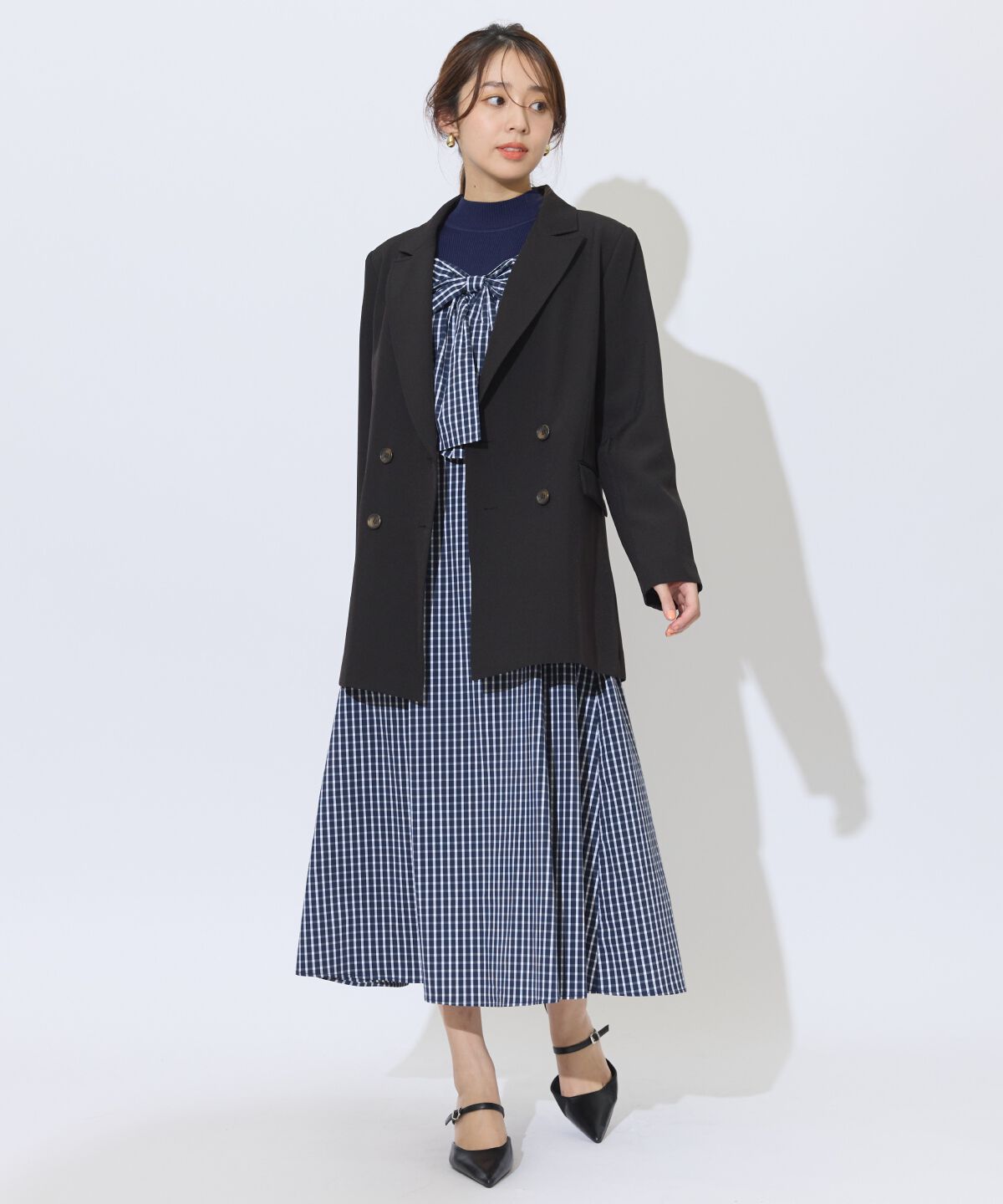 アンドクチュール「ダブルブレストオーバージャコット」|テーラードジャケット|