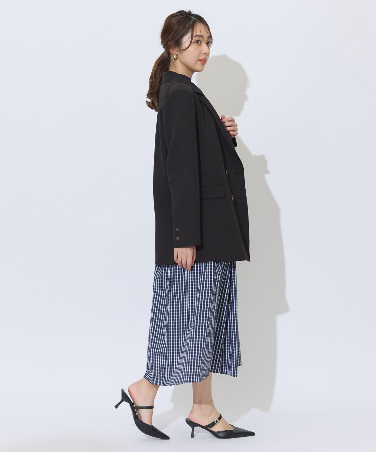 アンドクチュール「ダブルブレストオーバージャコット」|テーラードジャケット|