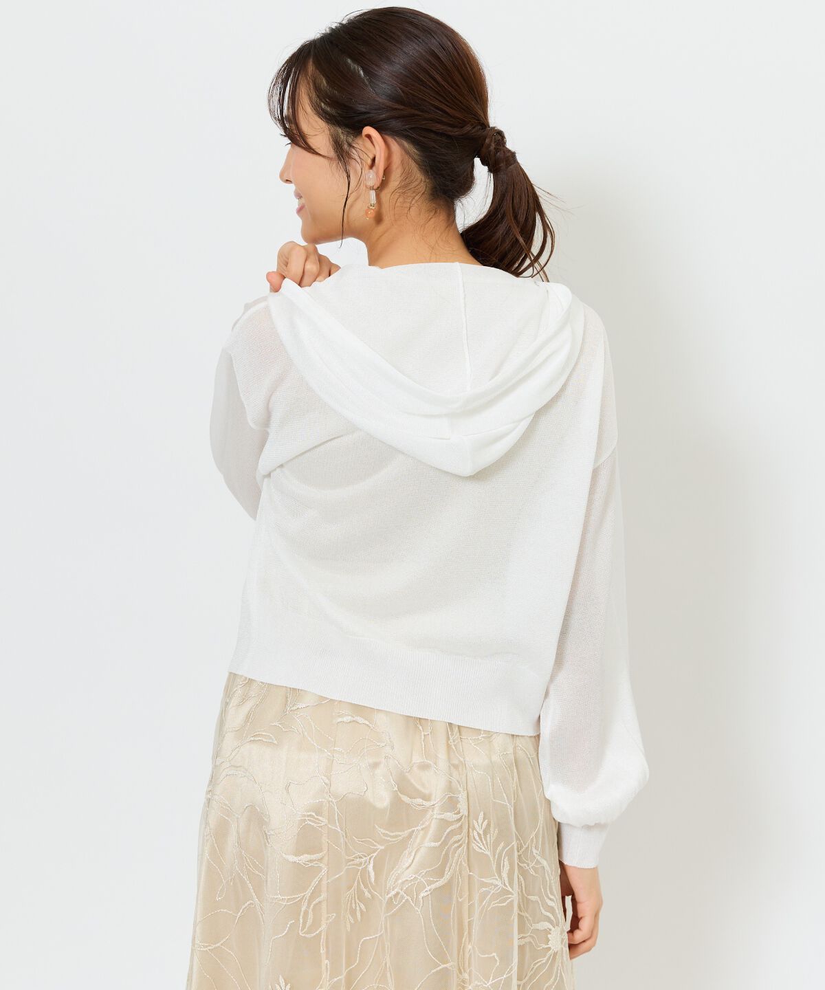 アンドクチュール「コンパクトシアーフーディー」|パーカー|