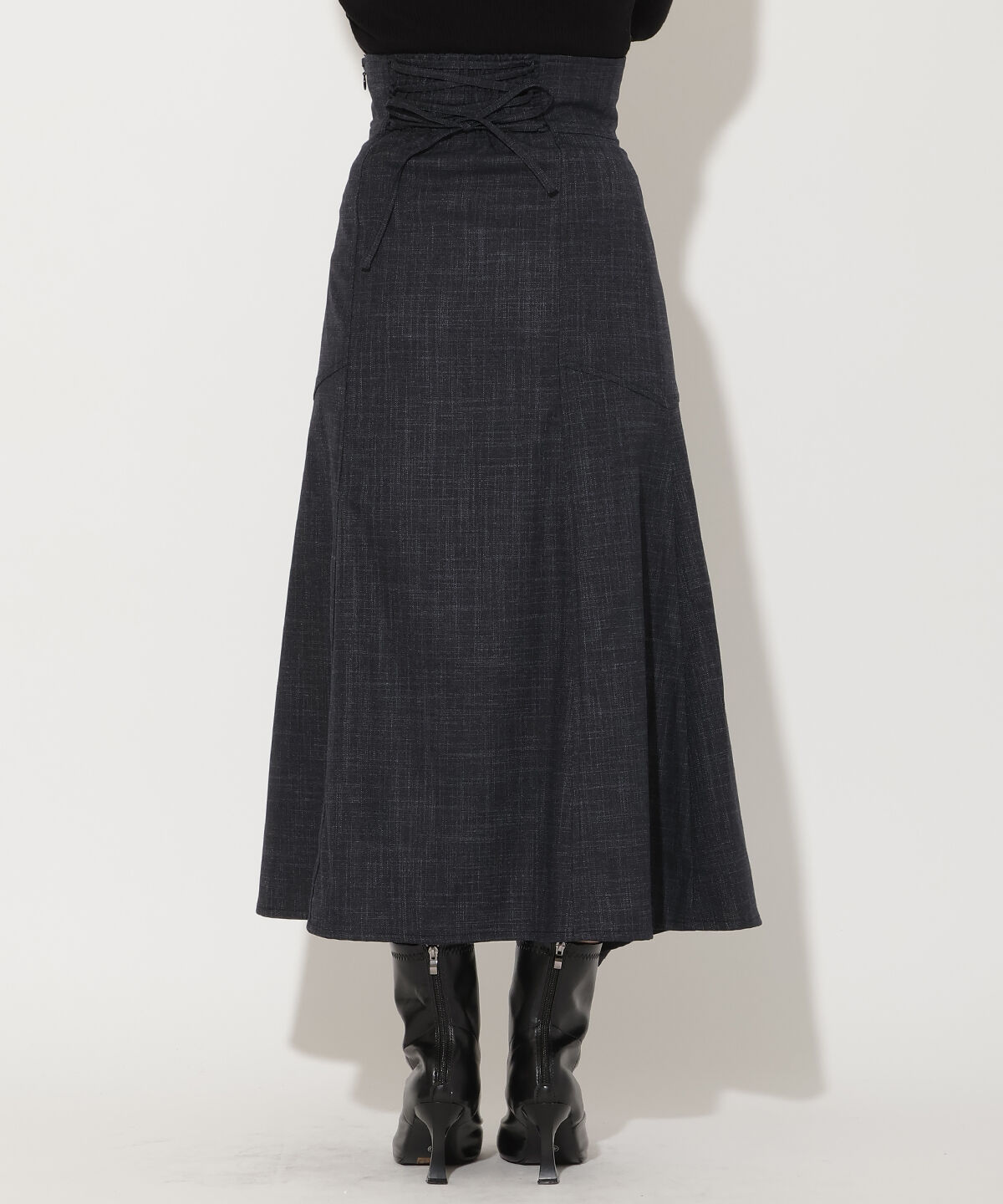 アンドクチュール「ブッチャーインナーミニマーメイドスカート」|フレア|