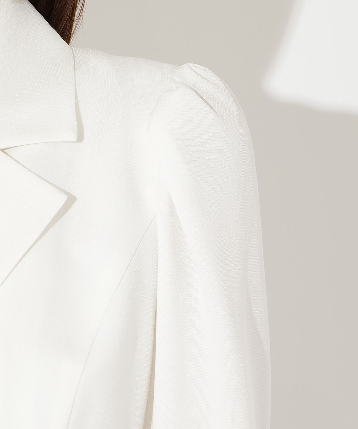 アンドクチュール「ジャケットレイヤードプリーツワンピース」|ワンピース|