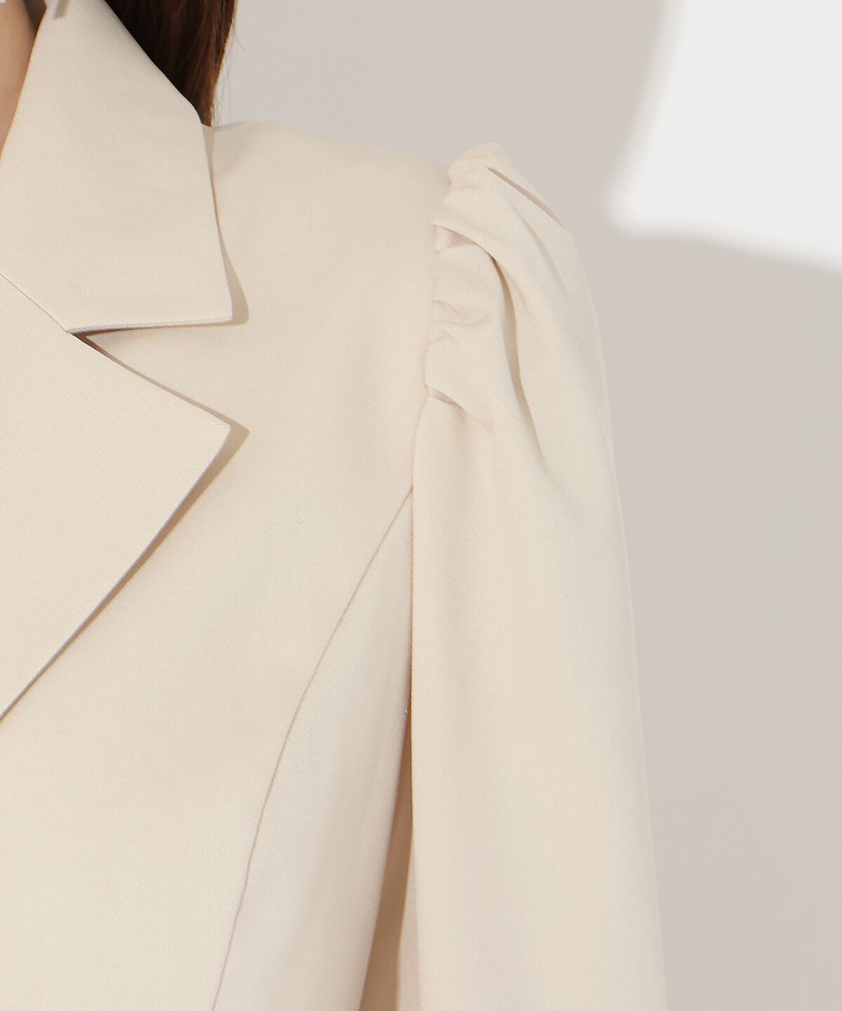 アンドクチュール「ジャケットレイヤードプリーツワンピース」|ワンピース|