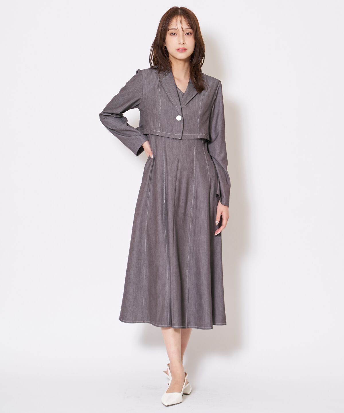 アンドクチュール「ジャケット&times;ワンピースセットアップ」|ワンピース|