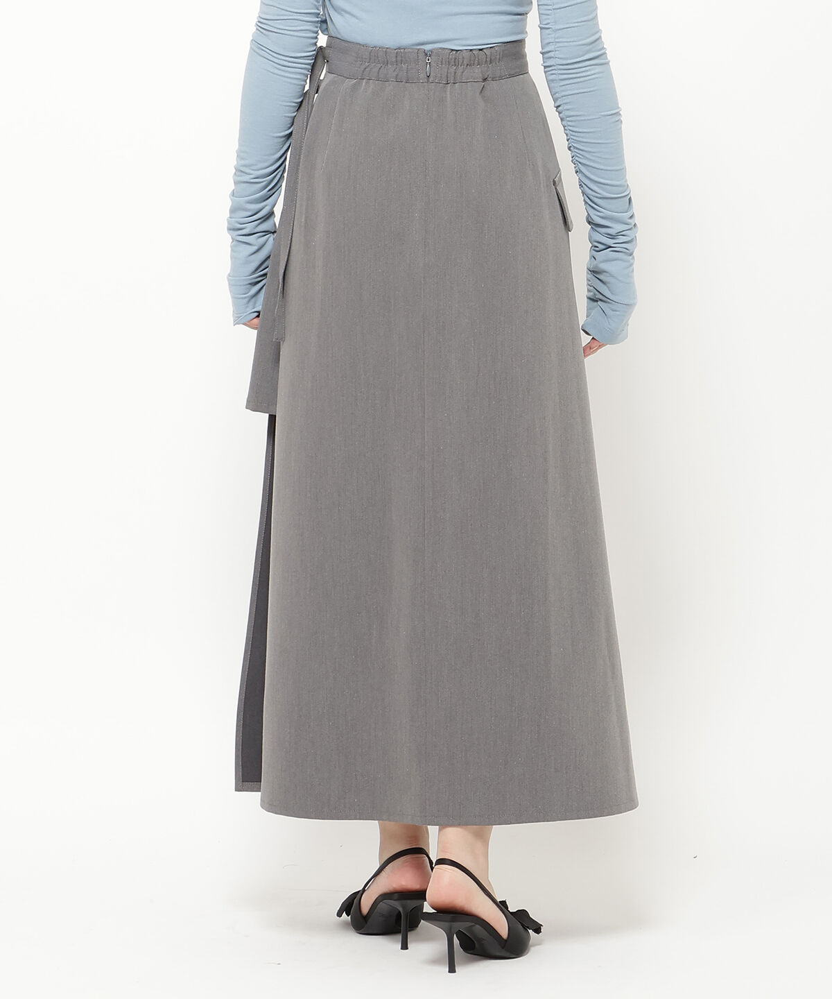 REDYAZEL「アシメソフトプリーツスカート」|フレア|