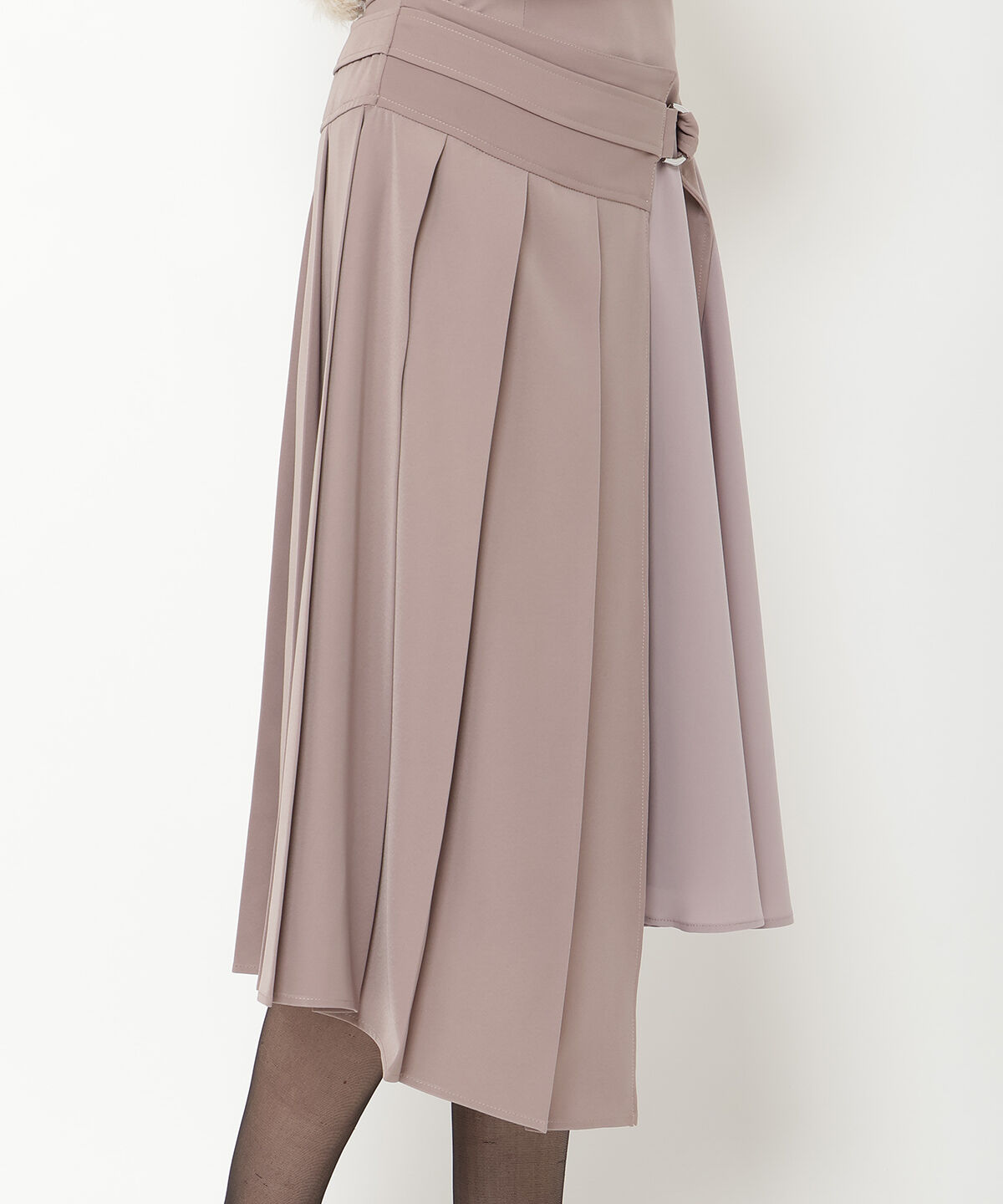 REDYAZEL「コンビネーションアシメプリーツスカート」|フレア|