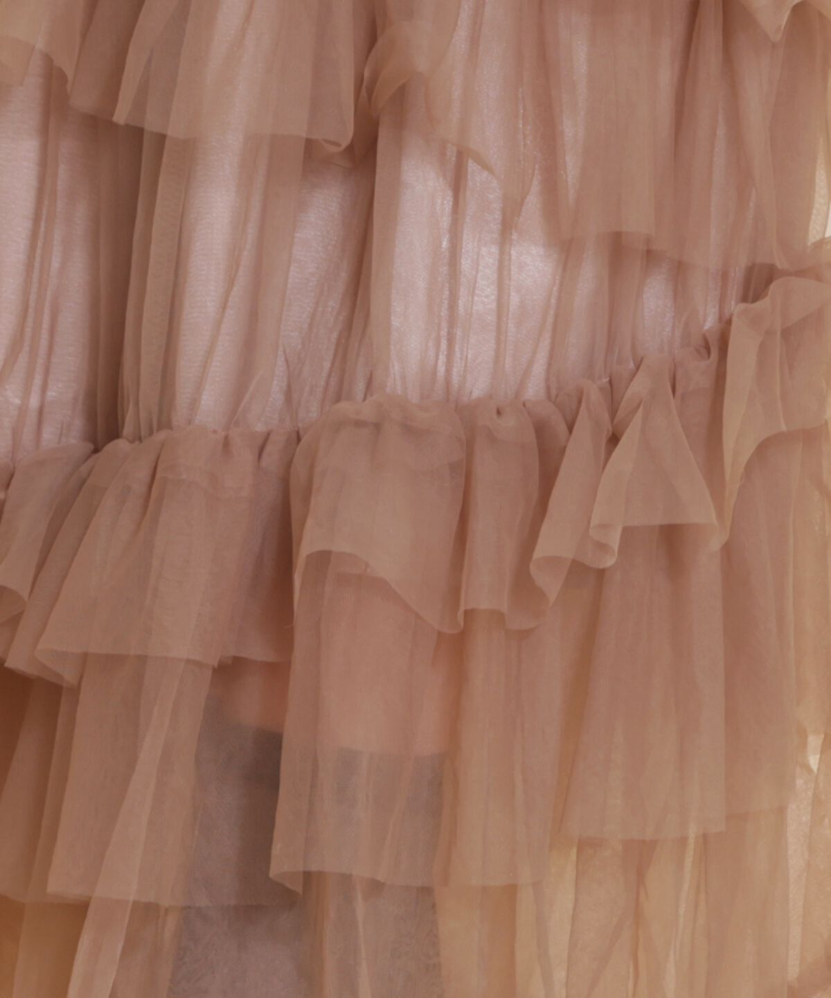 REDYAZEL「チュールフリルティアードスカート」|フレア|