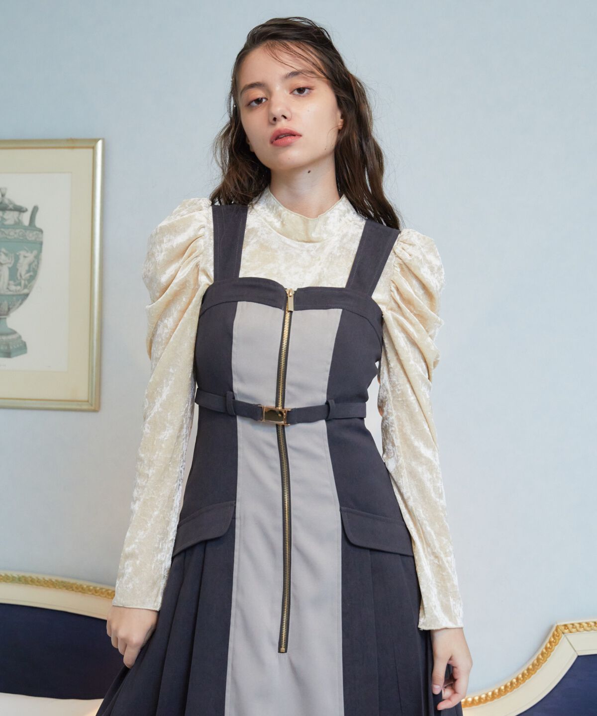 REDYAZEL「ベロアチュールトップス」|Tシャツ・カットソー|オフ