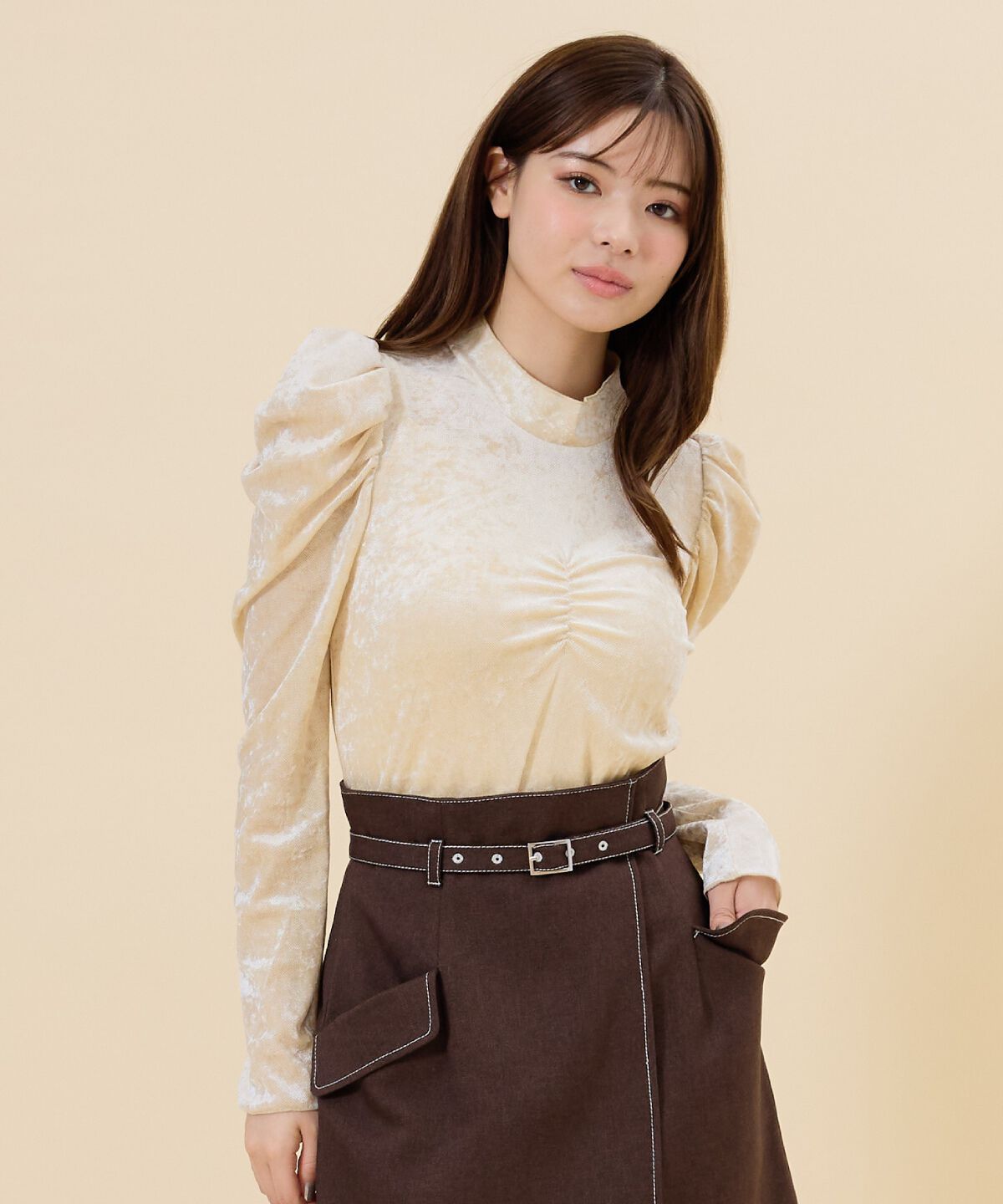 REDYAZEL「ベロアチュールトップス」|Tシャツ・カットソー|