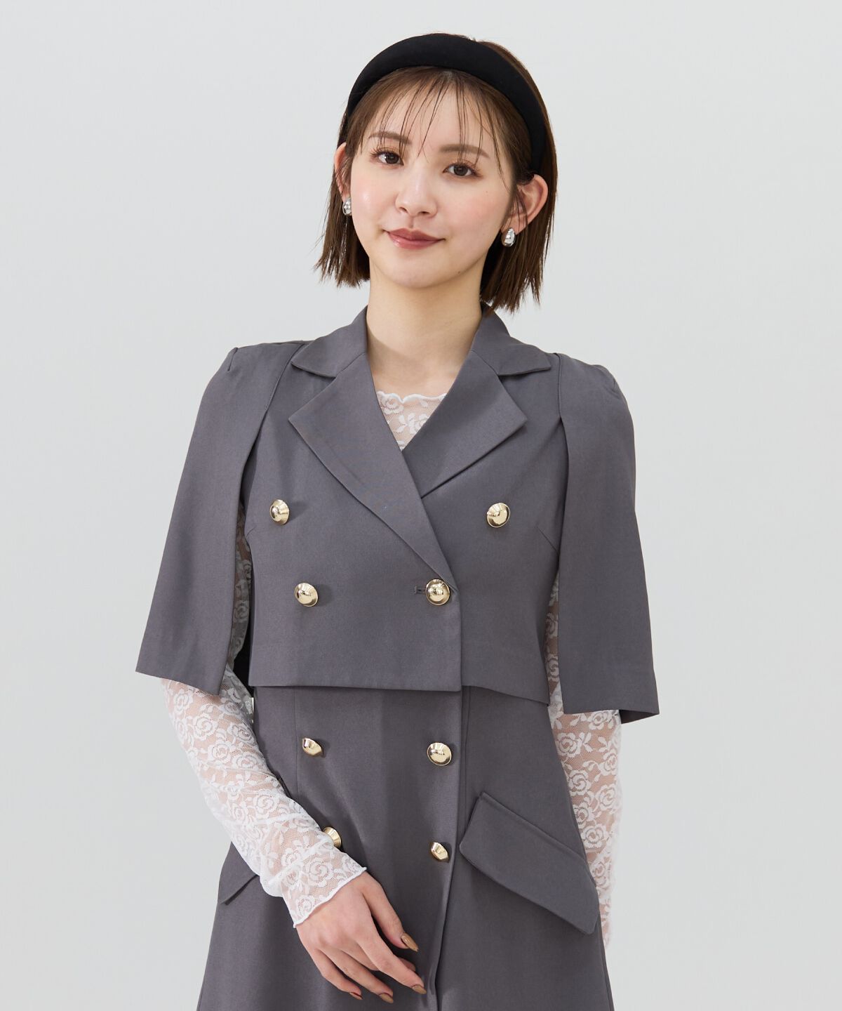 REDYAZEL「ケープデザインショートジャケット」|その他|