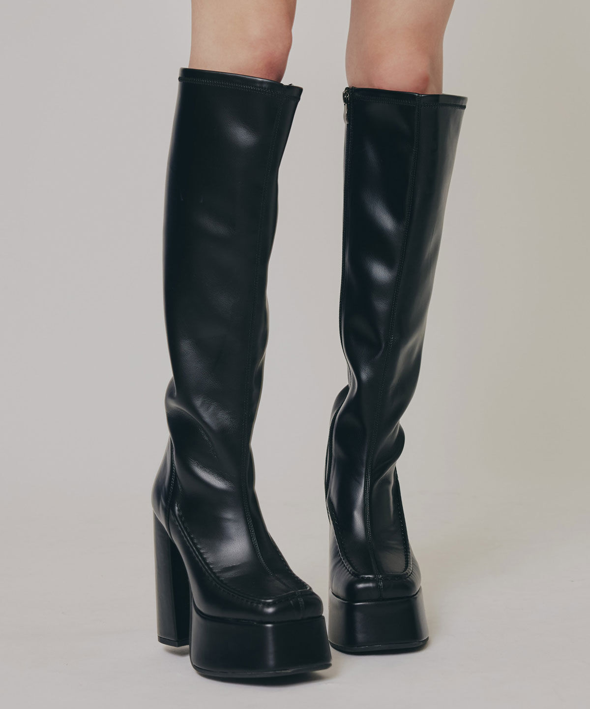 REDYAZEL「スクエアタイツロングブーツ」|ショートブーツ|