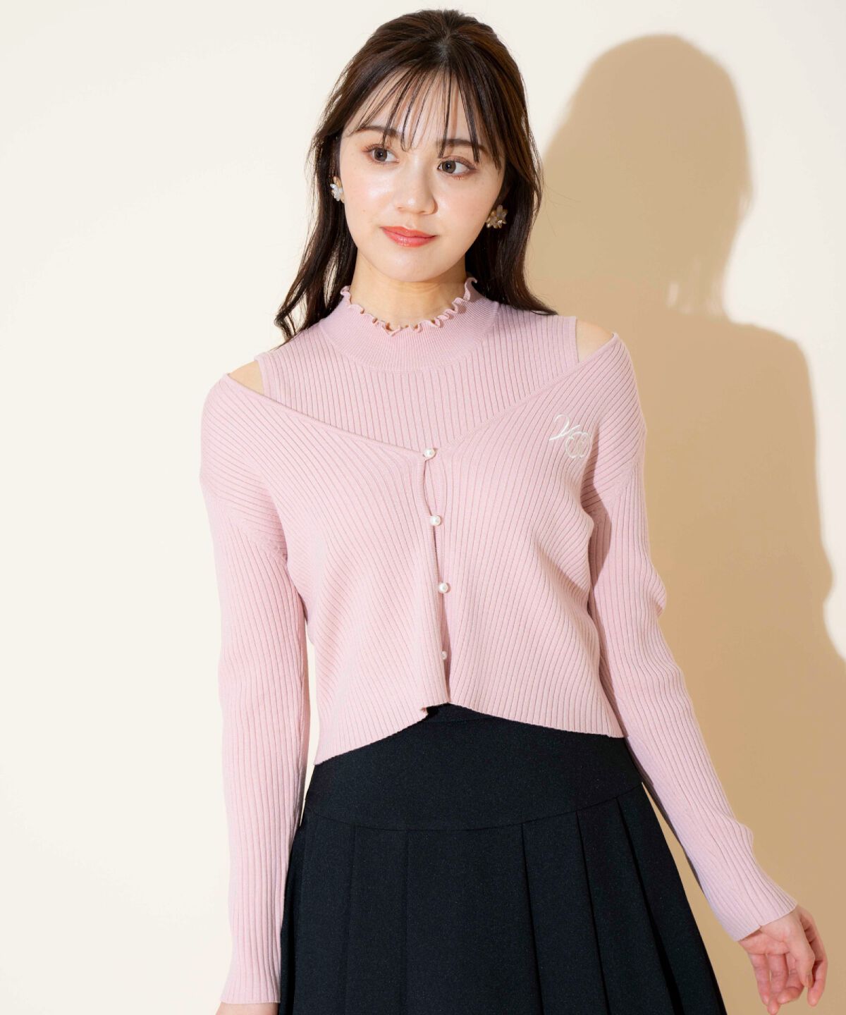 WILLSELECTION「ロゴ刺繍アンサンブル」|ニット・セーター|