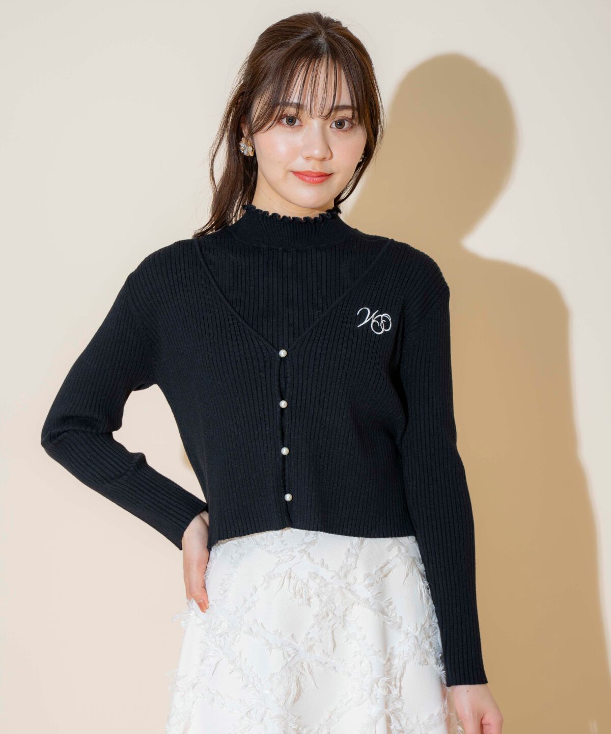 WILLSELECTION「ロゴ刺繍アンサンブル」|ニット・セーター|