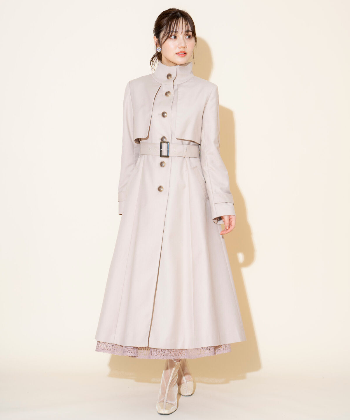WILLSELECTION「スタンドカラーシングルトレンチコート」|トレンチコート|