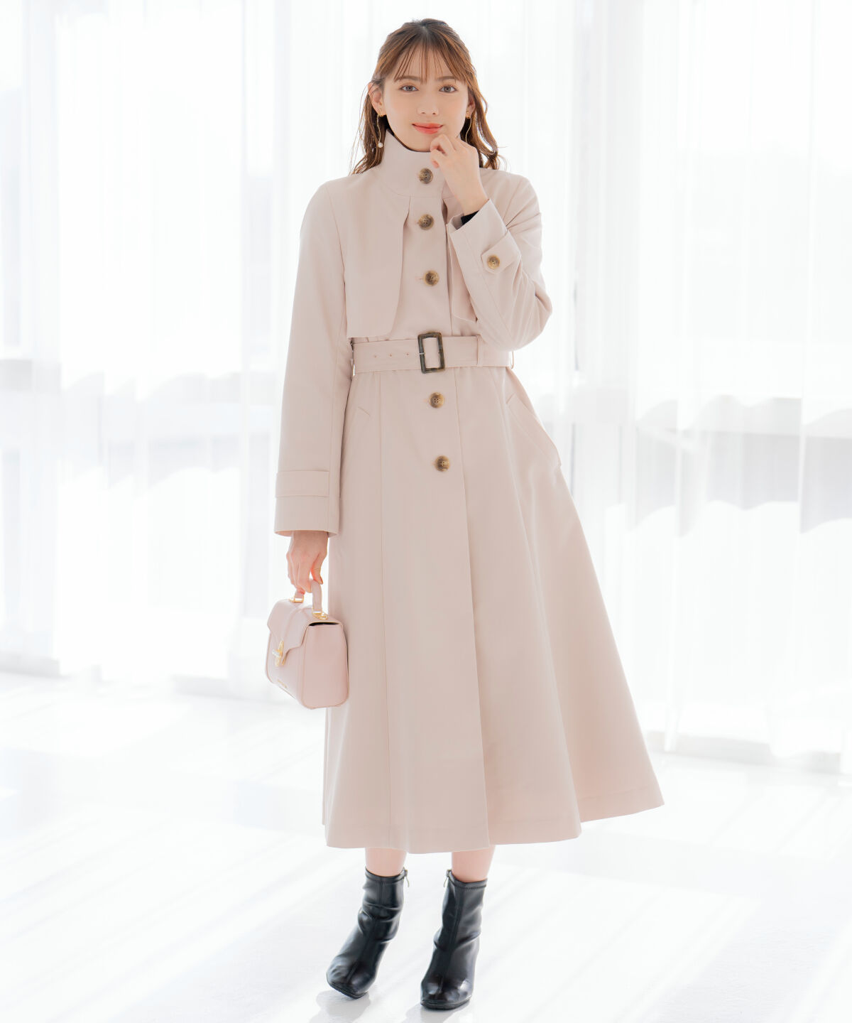 WILLSELECTION「スタンドカラーシングルトレンチコート」|トレンチコート|