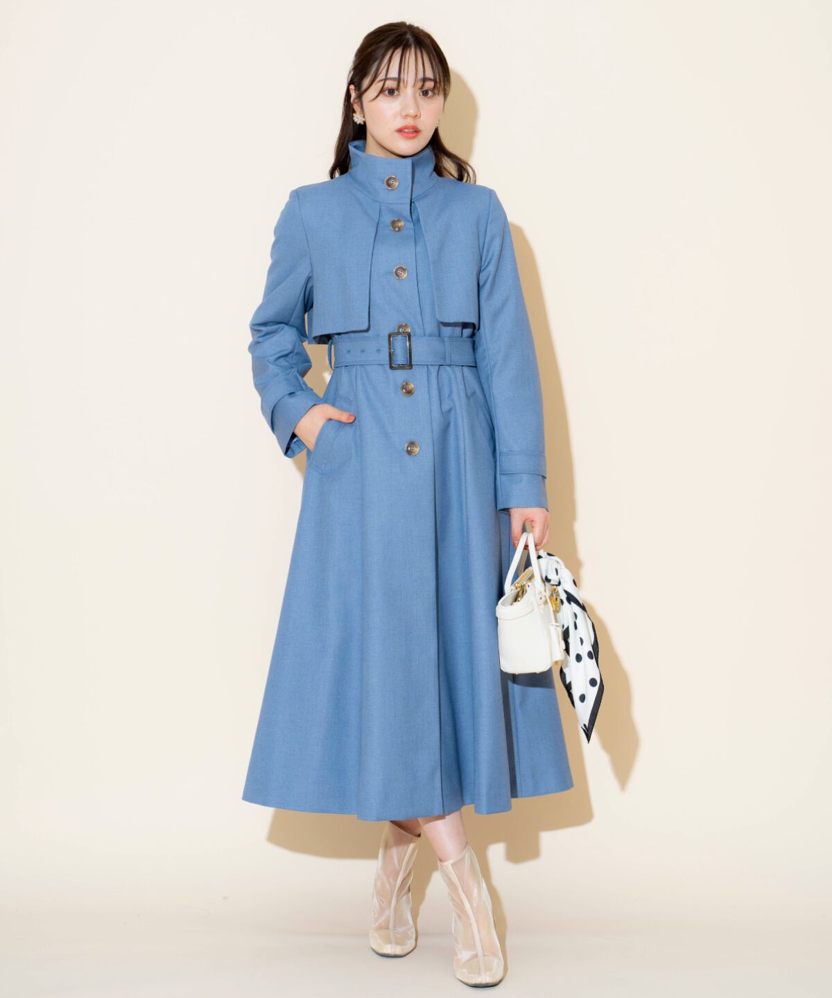 WILLSELECTION「スタンドカラーシングルトレンチコート」|トレンチコート|