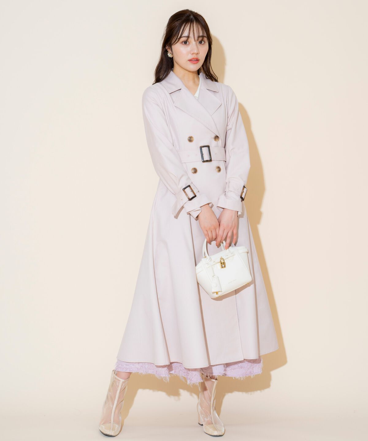 WILLSELECTION「Wボタンスプリングコート」|トレンチコート|