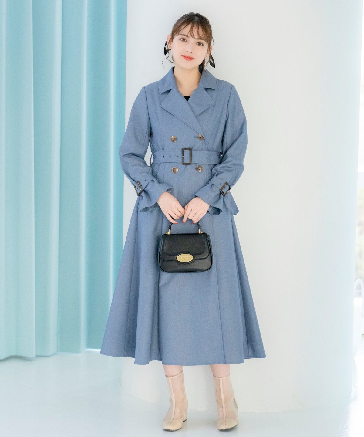 WILLSELECTION「Wボタンスプリングコート」|トレンチコート|