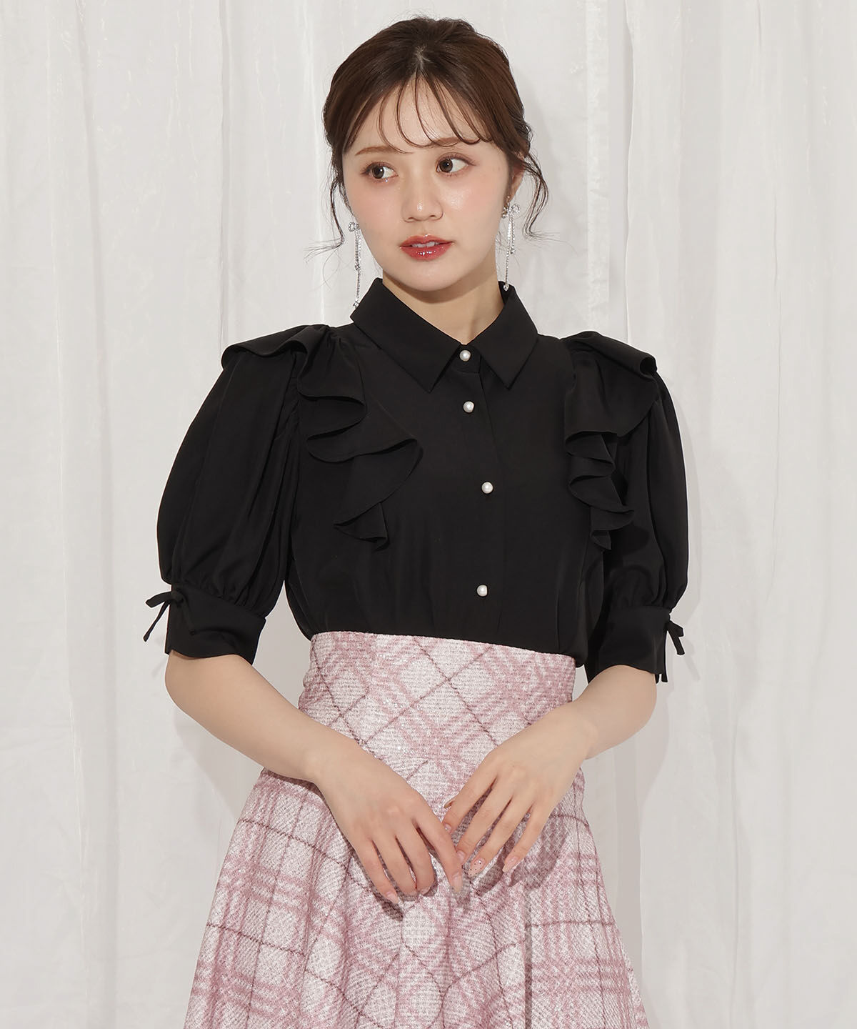 WILLSELECTION「スリーブリボンブラウス」|シャツ・ブラウス|