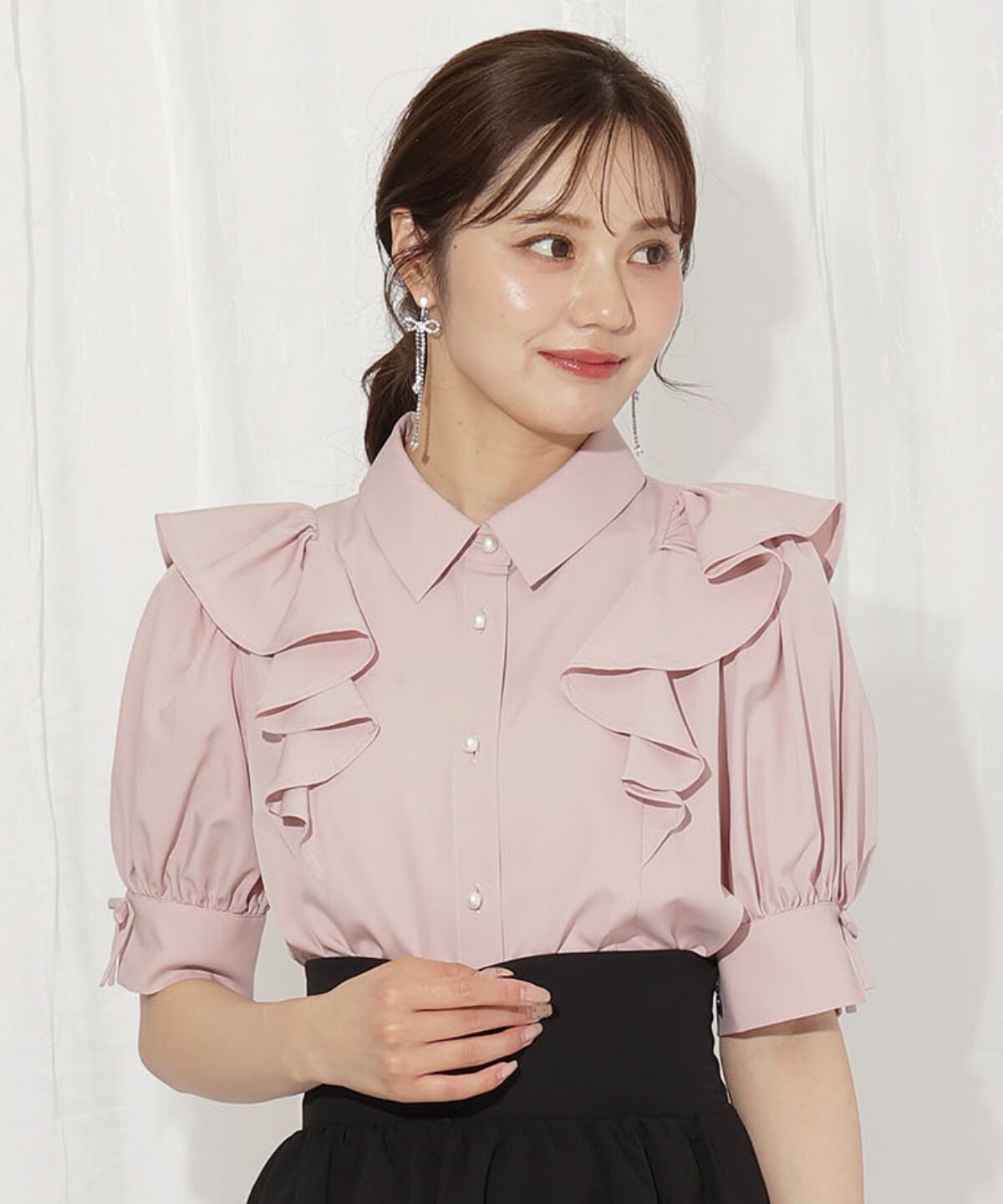 WILLSELECTION「スリーブリボンブラウス」|シャツ・ブラウス|