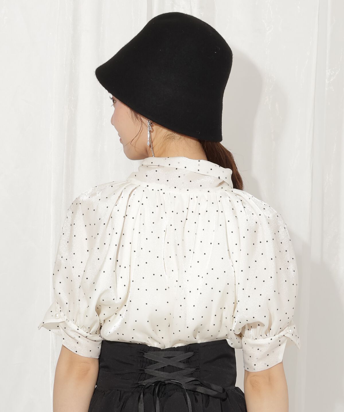 WILLSELECTION「リボンタイラグランパフブラウス」|シャツ・ブラウス|