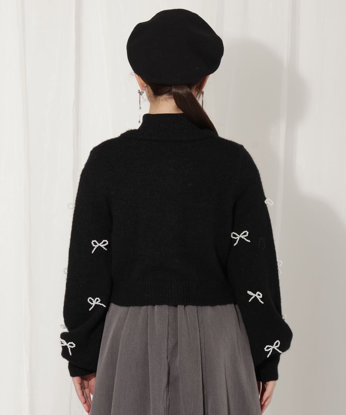 WILLSELECTION「リボンパーツ付きカーディガン」|カーディガン|