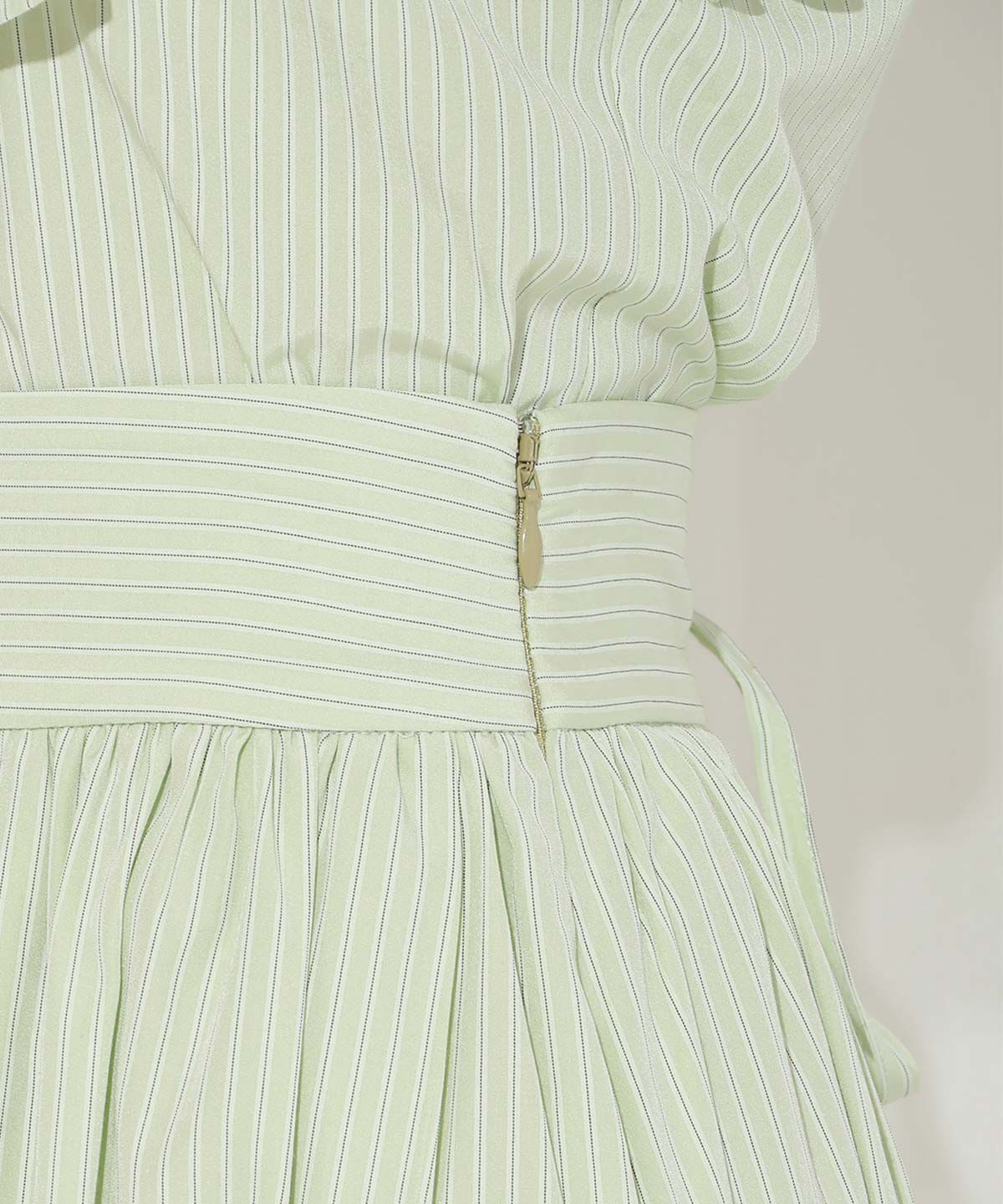 WILLSELECTION「バックレースアップストライプスカート」|フレア|