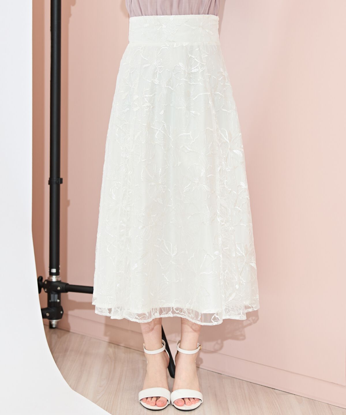 WILLSELECTION「フラワーチュールフレアスカート」|フレア|