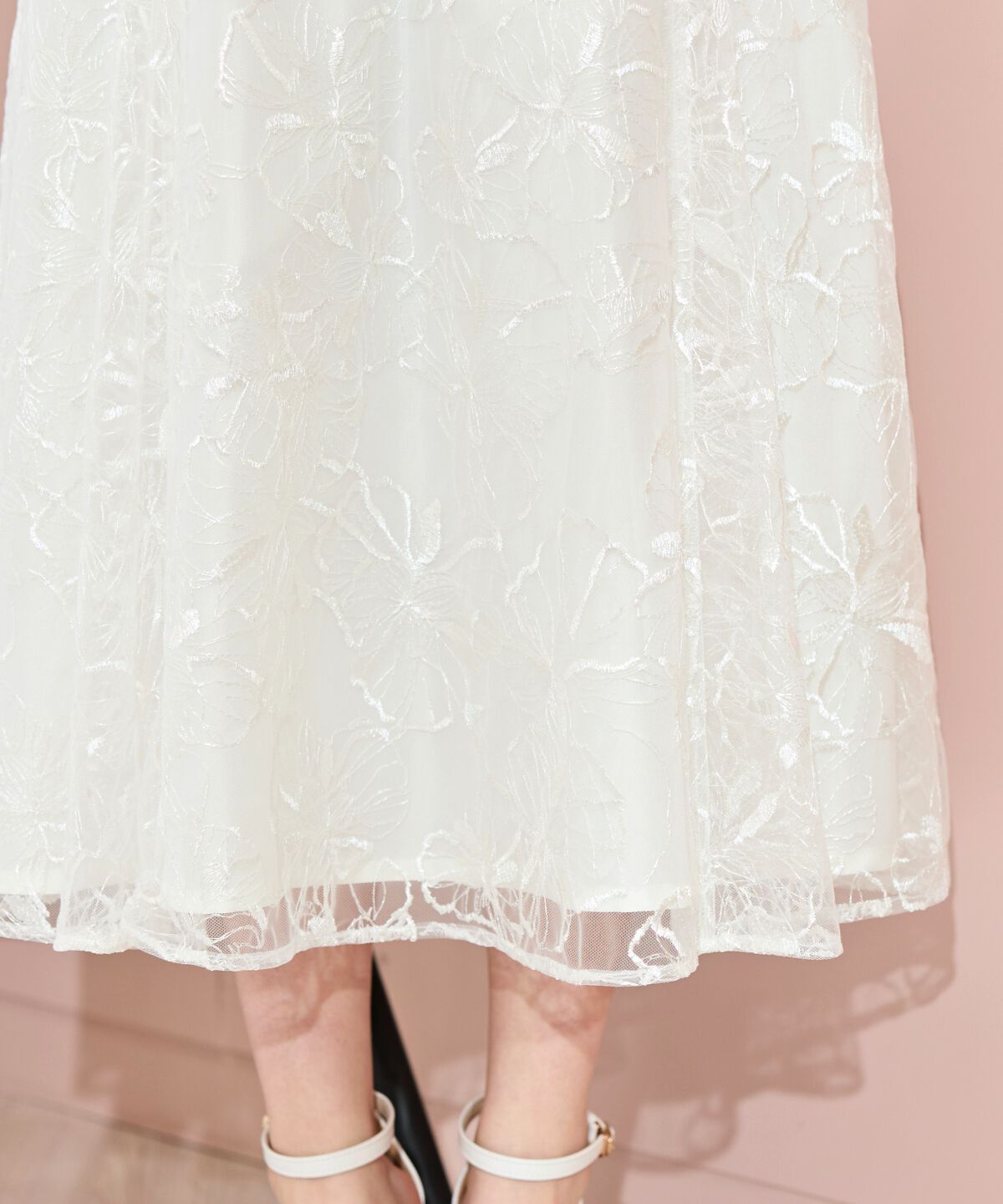 WILLSELECTION「フラワーチュールフレアスカート」|フレア|