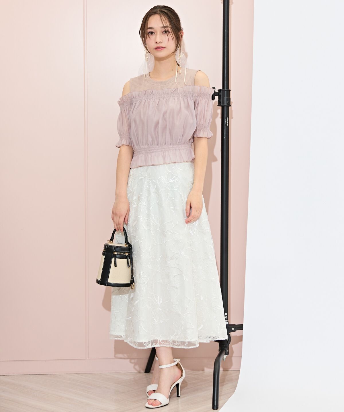 WILLSELECTION「フラワーチュールフレアスカート」|フレア|