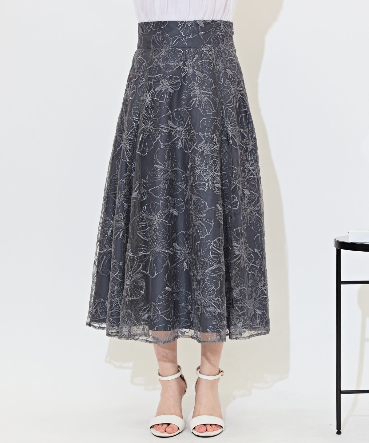 WILLSELECTION「フラワーチュールフレアスカート」|フレア|