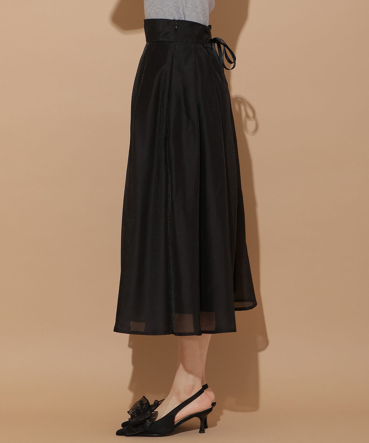 WILLSELECTION「オーガンジータックフレアスカート」|フレア|