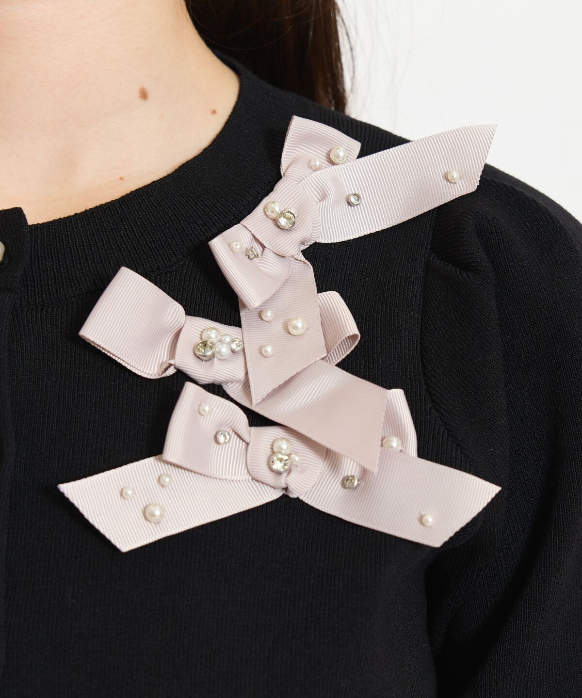 WILLSELECTION「リボンデコレーションカーディガン」|カーディガン|