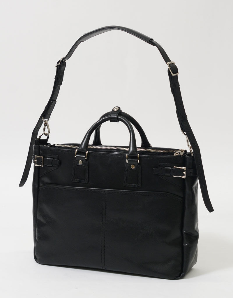 master-piece「aging 2WAYブリーフケース」|トートバッグ|クロ