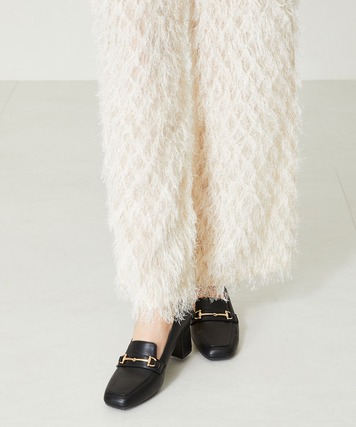 ORiental TRaffic「【跳べるパンプス/シリーズ累計１５０万足突破 】ビット ヒールローファー /R-3214 厚手クッション」|パンプス|