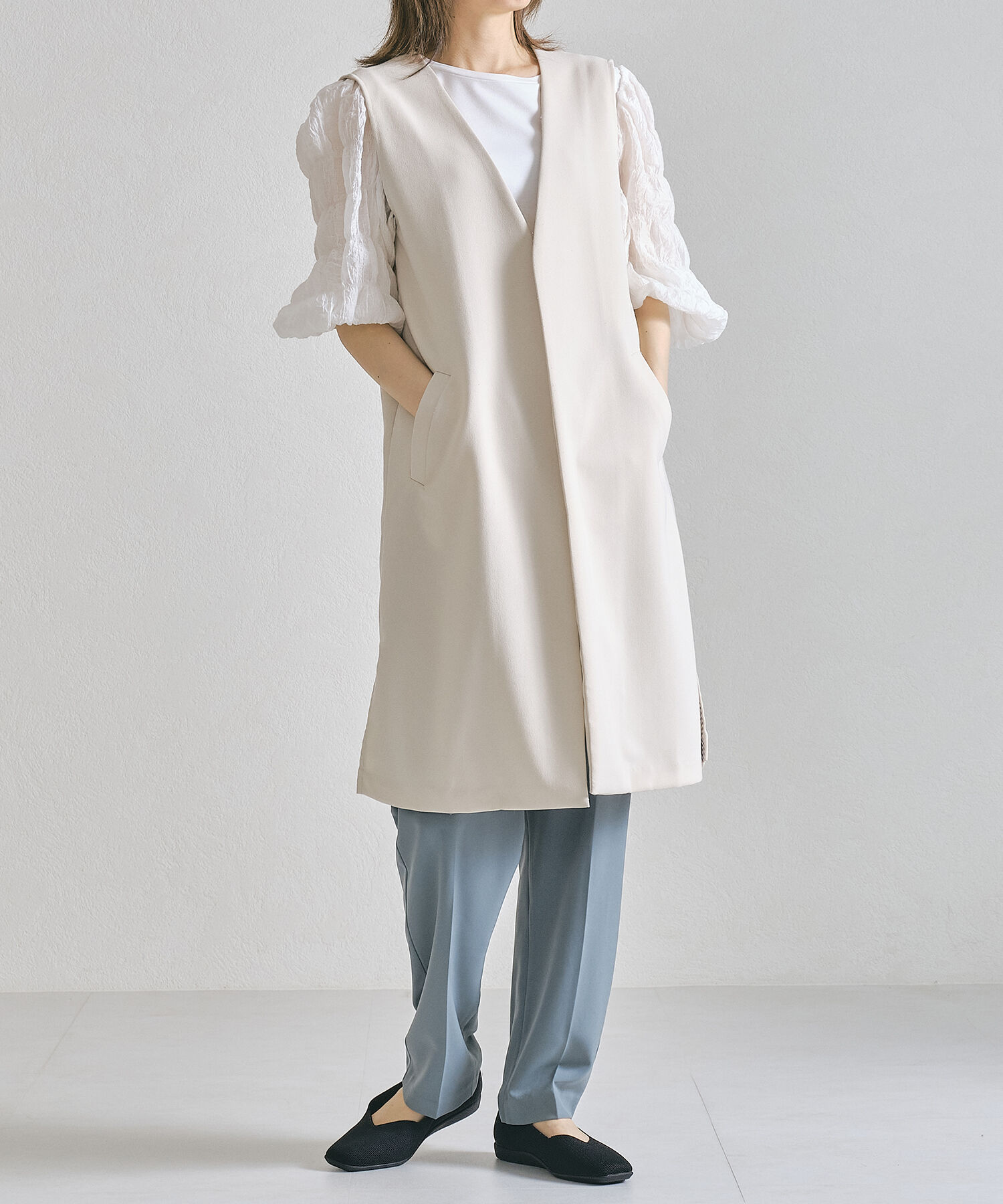 ORiental TRaffic「【洗濯OK】 ニット パンプス /R-3215 軽量 フラット ニット 通気性 柔らかい」|パンプス|