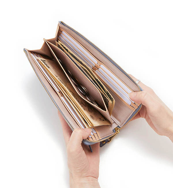 TOPKAPI 「イタリアンレザー・リザード型押し・Lファスナー長財布マチ付き LUCIA[ルチア]」|財布|