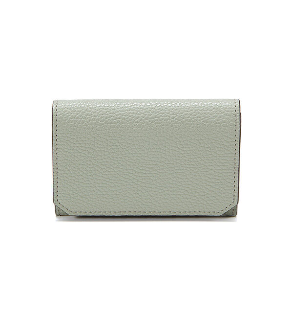 TOPKAPI 「バイカラー レザー 名刺入れ LEAN リーン」|名刺入れ・カードケース|ミントグリーン