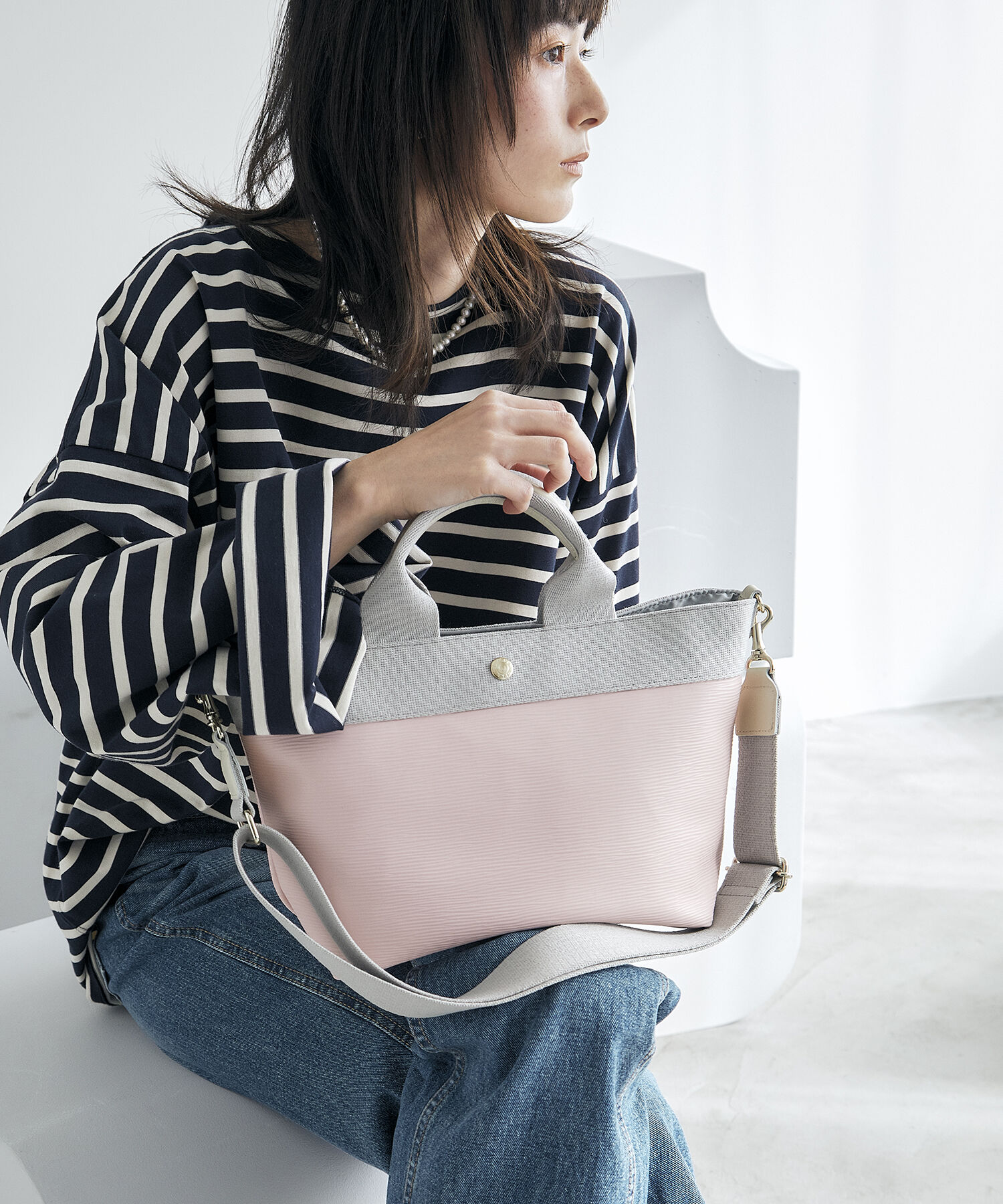 TOPKAPI BREATH「【人気色が限定復活！】【Breath TOPKAPI】RIPPLE リプル トート バッグ M（ショルダー付き）」|トートバッグ|