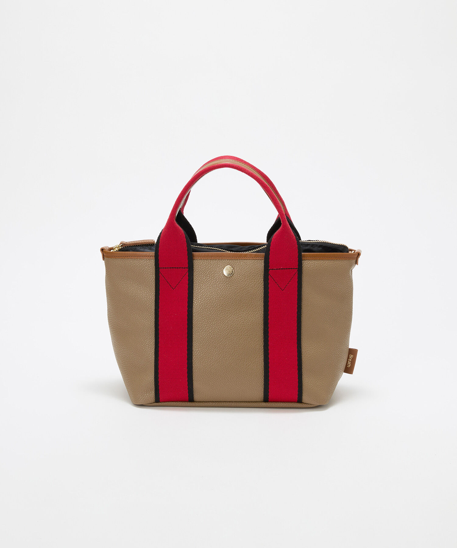 TOPKAPI BREATH「【Breath TOPKAPI】SCOTCH GRAIN スコッチグレイン シンプル 2way トートバッグ」|トートバッグ|レッド