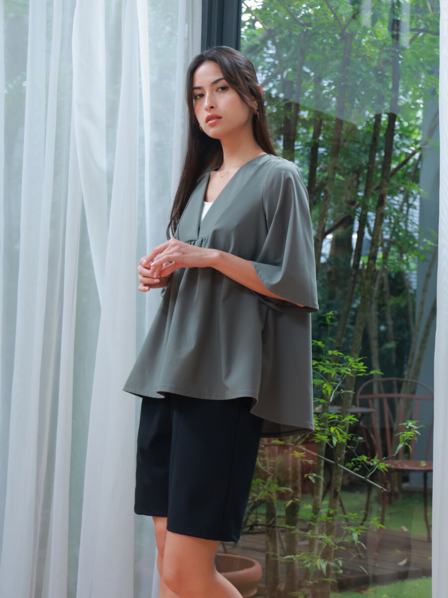 ALBOVE「UVカット五分袖チュニック水着/トップス」|ビキニ|