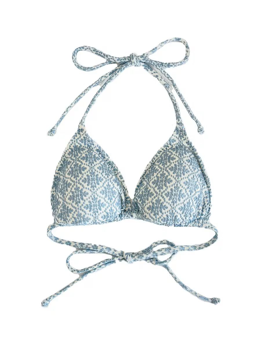 PEAK&PINE「【新作水着】ジャガード素材三角ビキニ(258050)」|ビキニ|