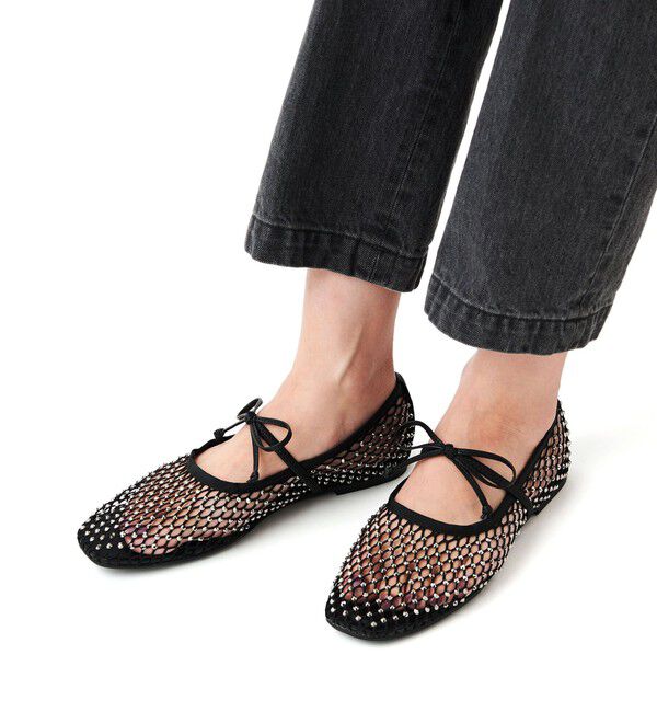 SY UNITED ARROWS「＜SY＞グレアネットバレエ フラット10●&uarr;」|バレエシューズ|