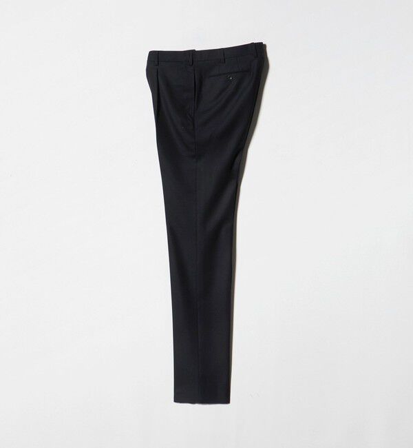 UNITED ARROWS「サージ テーパード 1プリーツ スラックス」|スラックス|
