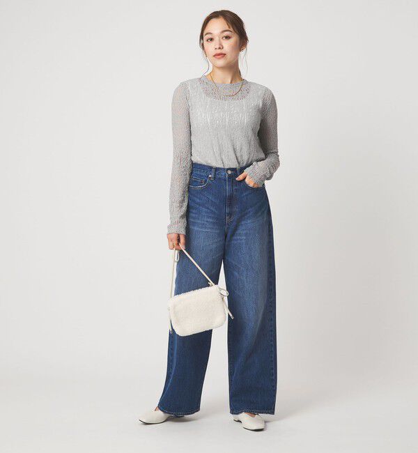 UNITED ARROWS green label relaxing「【WEB限定】＜at ease＞レース プルオーバー カットソー」|Tシャツ・カットソー|