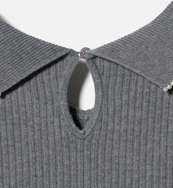 UNITED ARROWS green label relaxing「フィット＆フレア 襟付き ニット ワンピース」|ワンピース|