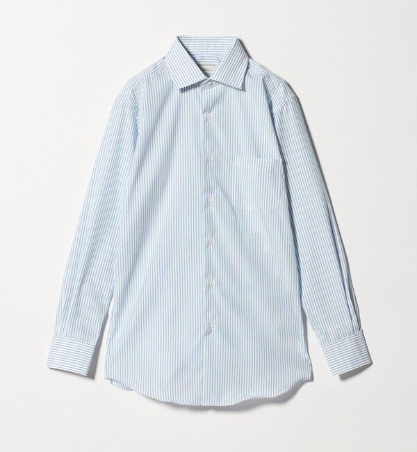 UNITED ARROWS green label relaxing「コットン ストライプ ワイドカラー ドレスシャツ -イージーアイロン-」|シャツ・ブラウス|